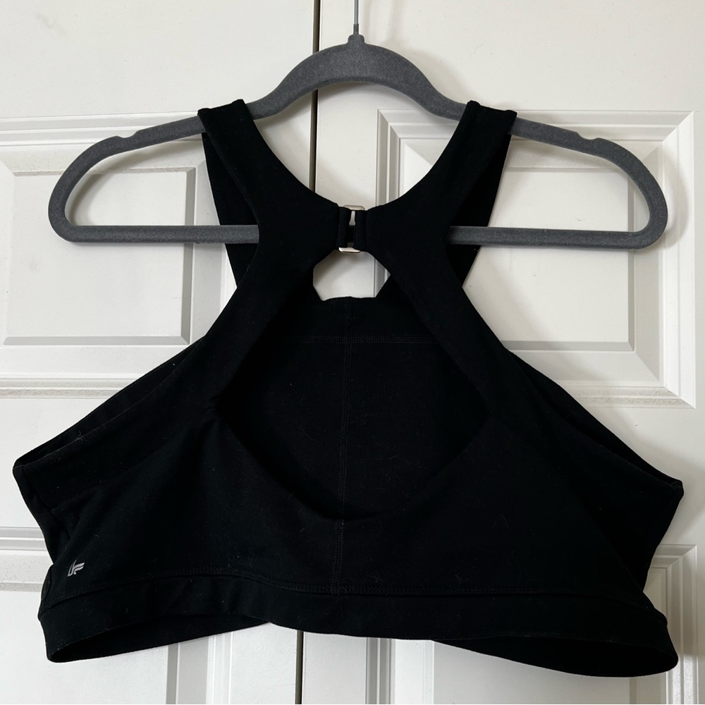 Fabletics Black High-Neck Sports Bra